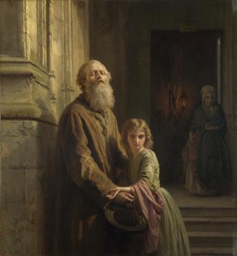 Josephus Laurentius Dyckmans The Blind Beggar oil painting picture